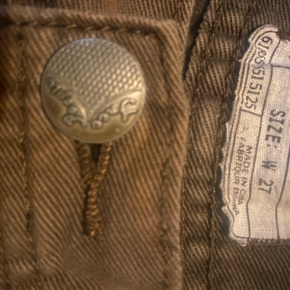 Free People | Shark Bite Shorts | size 27 Olive - Picture 4 of 7